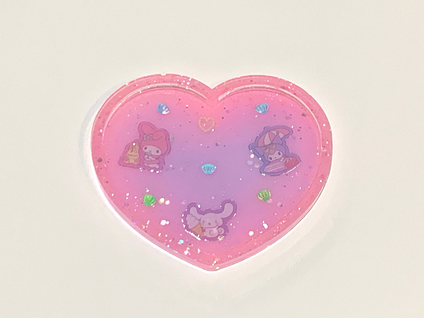 Kawaii Characters Summertime Heart Tray