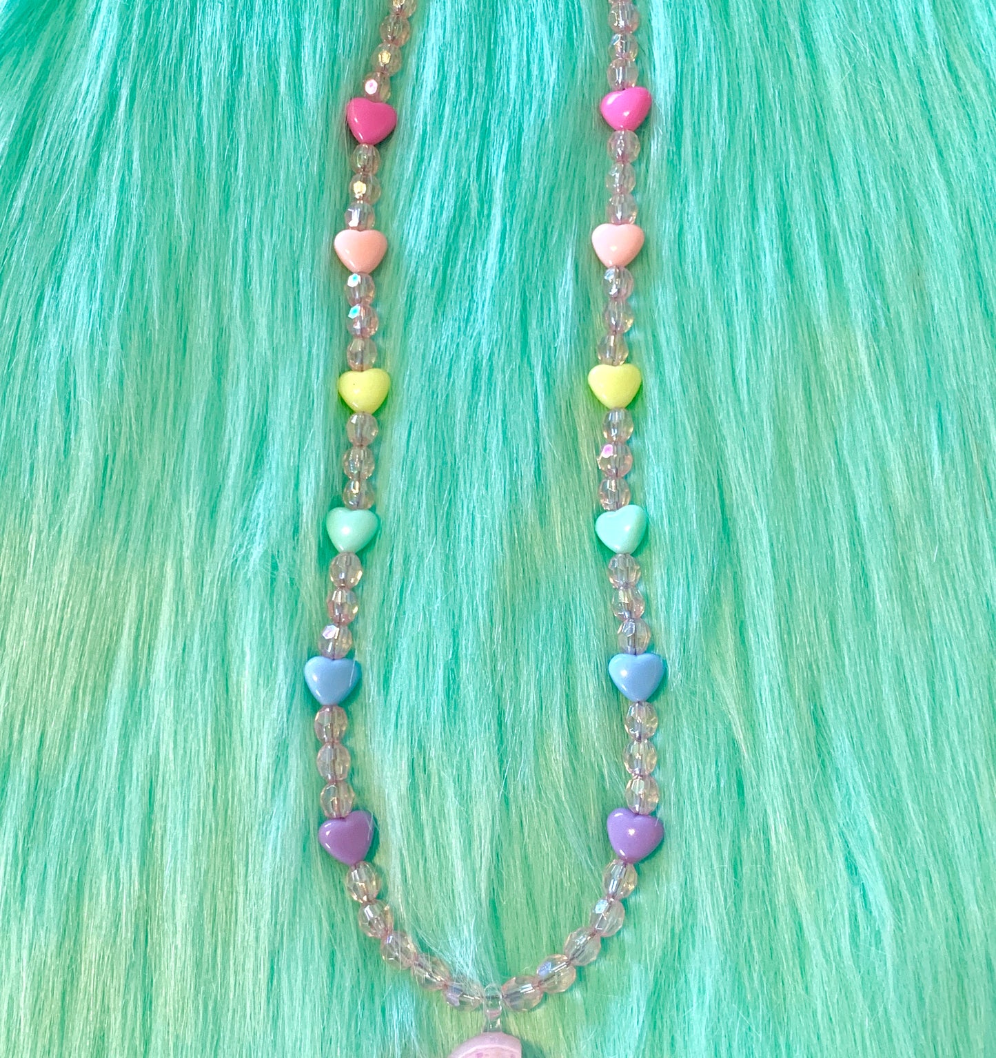Kawaii Pink Cupcake Shaker Necklace