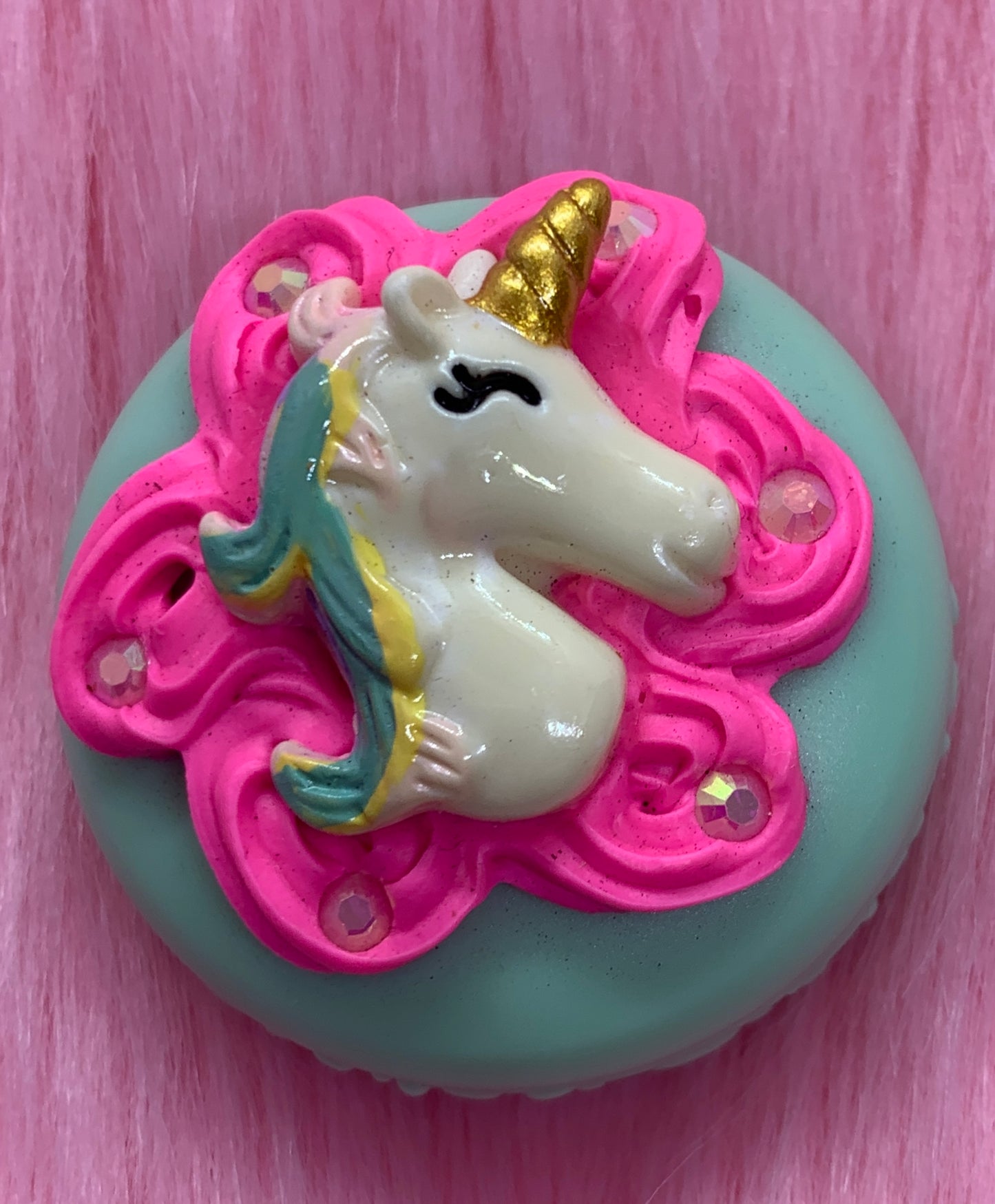 Unicorn Whipped Decoden Macaron