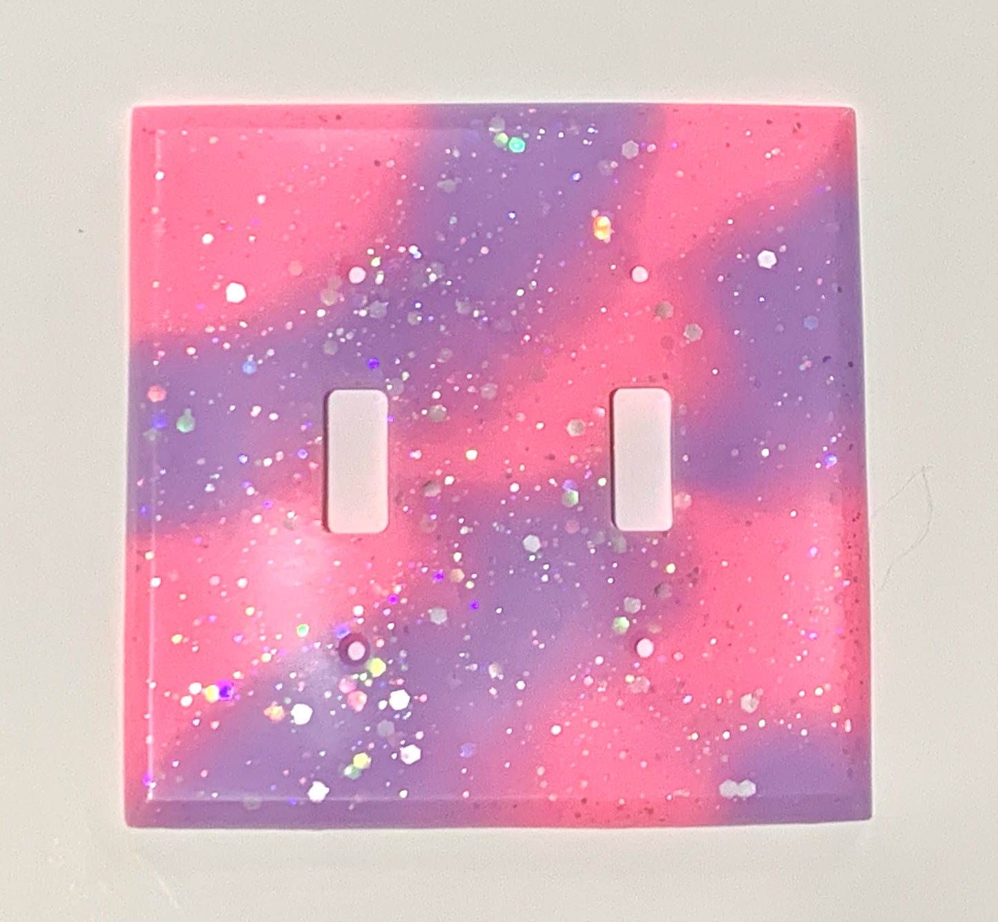 Pink and Purple Double Light Switch - Glow