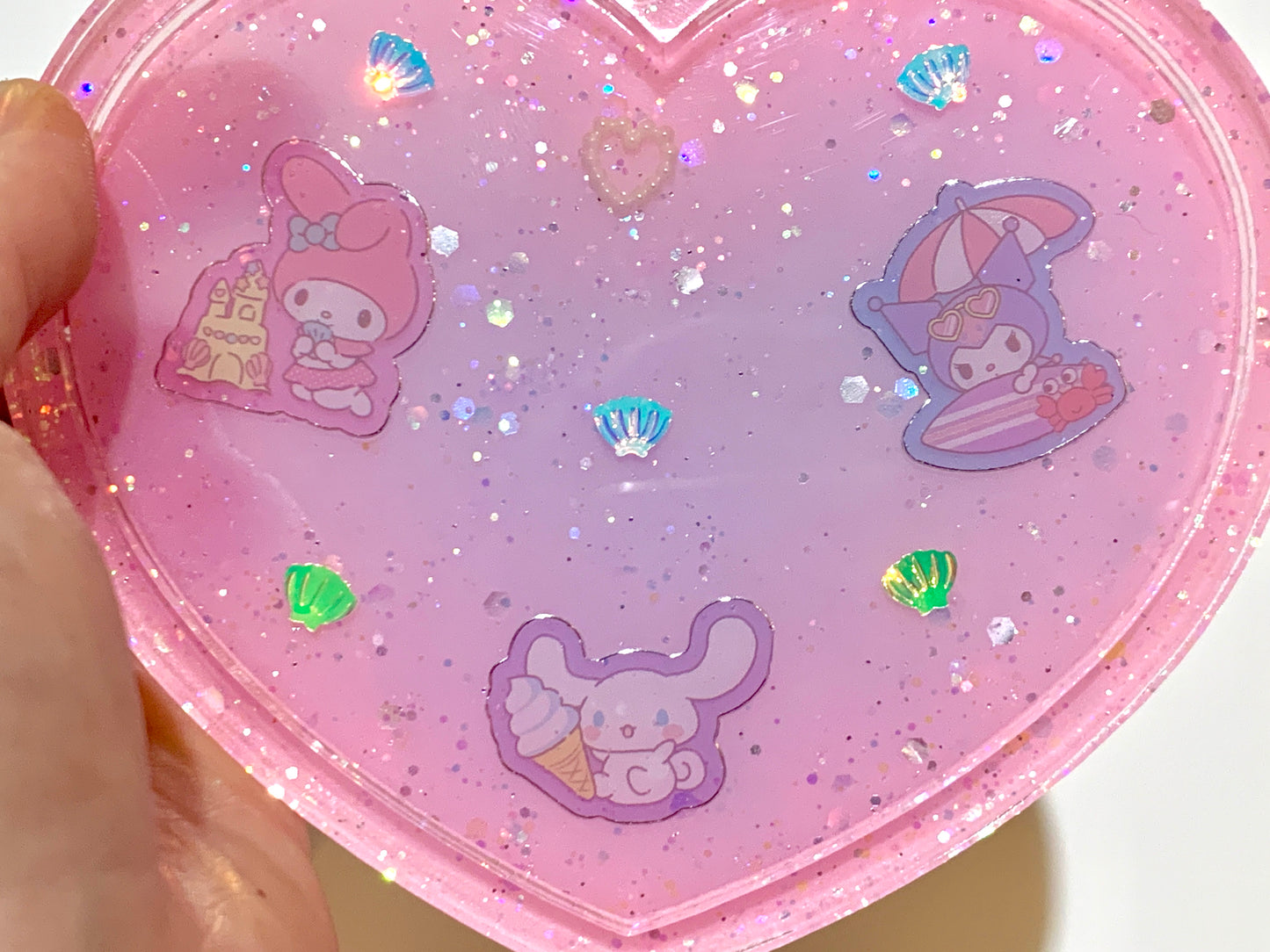 Kawaii Characters Summertime Heart Tray