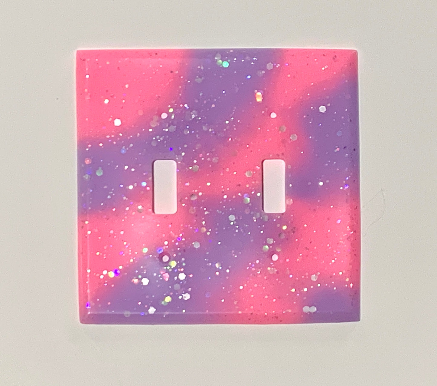 Pink and Purple Double Light Switch - Glow