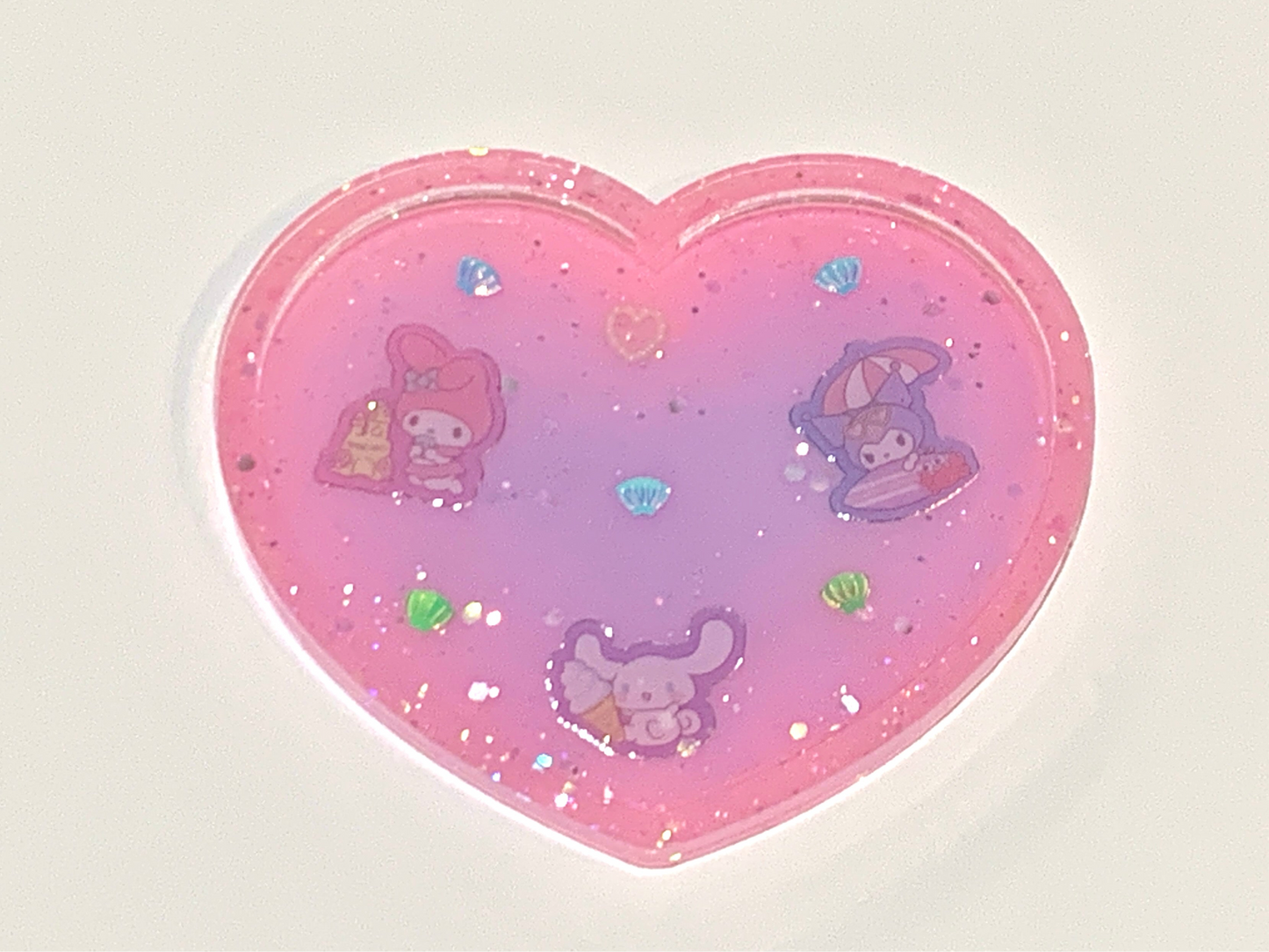 Kawaii Characters Summertime Heart Tray