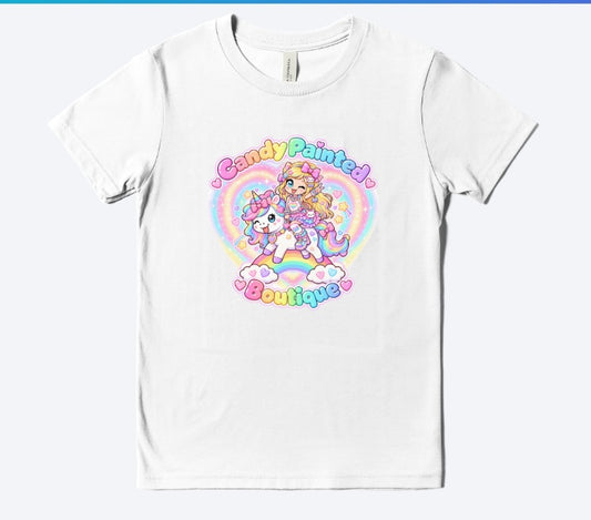 Candy Painted Unicorn Girl Kawaii T-Shirt – Youth & Adult