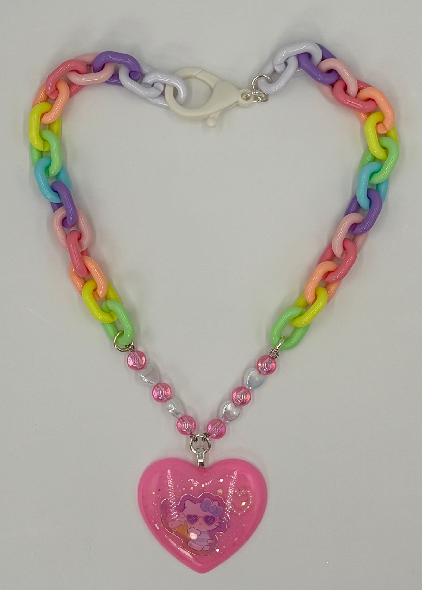 Rainbow Kitty Glow Necklace